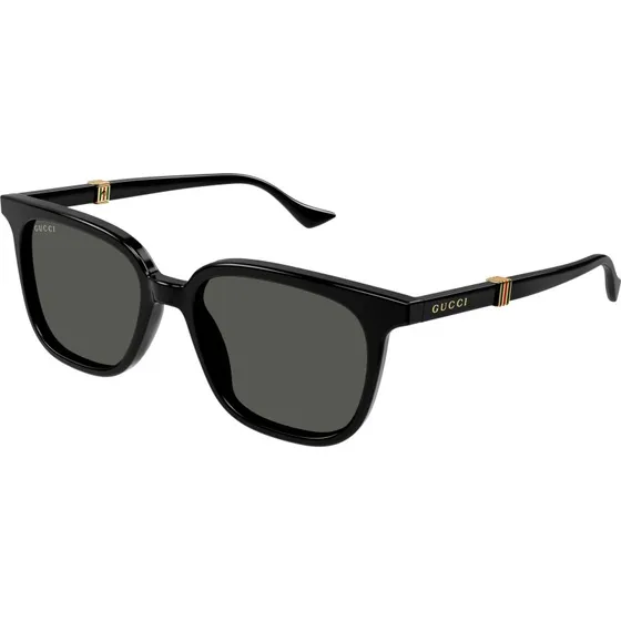 Gucci Homme GG1493S Lunettes de Soleil Carrées en Acétate Noir et Gris