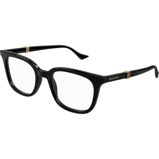 Gucci Homme GG1497O 005 Lunettes de Vue Carrées en Acétate Noir
