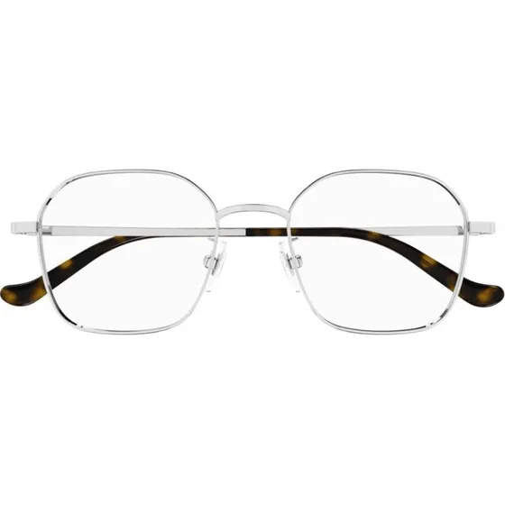 Gucci GG1611OA Lunettes de Vue Rondes en Métal Argenté