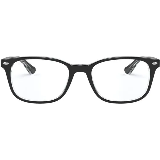 Ray-Ban RX 5375 Lunettes de Vue Carrées en Acétate Noir