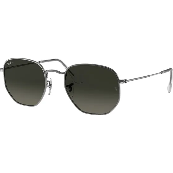 Ray-Ban RB3548N Hexagonal Lunettes de Soleil Métal Gris
