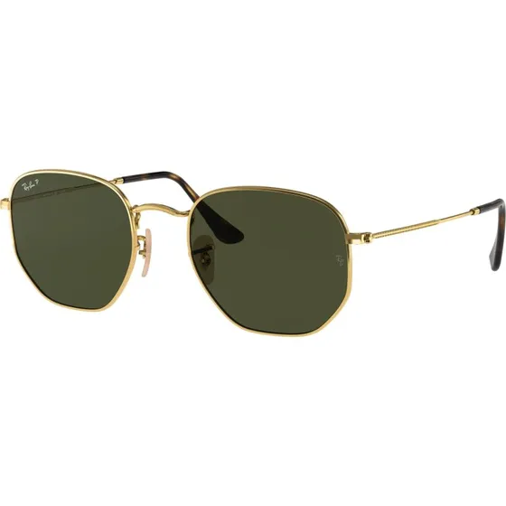 Ray-Ban RB3548N Hexagonal Lunettes de Soleil Or et Verres G15