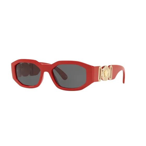 Versace Homme VE4361 Lunettes de Soleil Géométriques Rouges