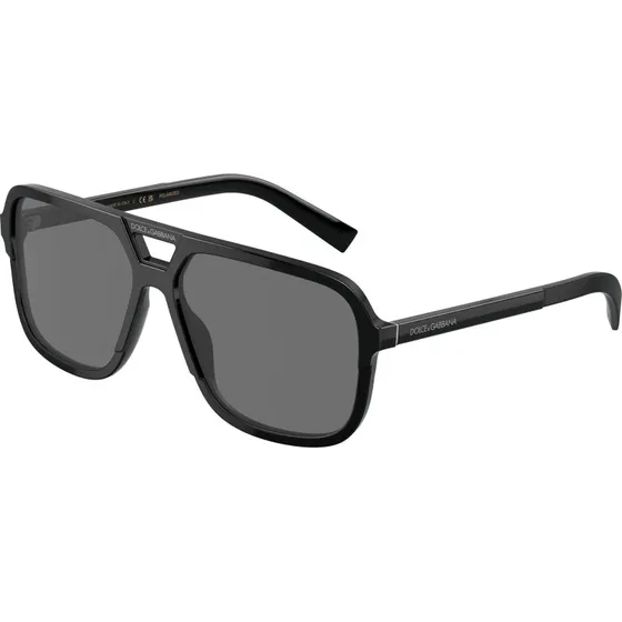 Dolce & Gabbana DG4354 : Lunettes de soleil carrées polarisées pour homme