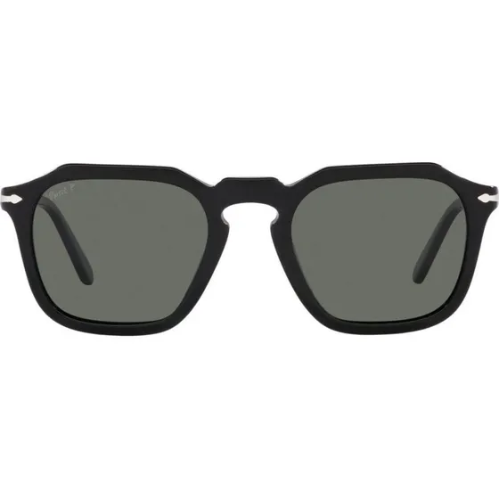 Persol PO 3292S Lunettes de Soleil Géométriques Polarisées Noir/Vert