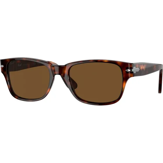 Persol PO3288S Lunettes de Soleil Homme Carrées Polarisées Marron