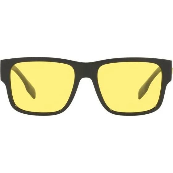 Burberry Knight BE 4358 Lunettes de Soleil Homme Noir et Jaune
