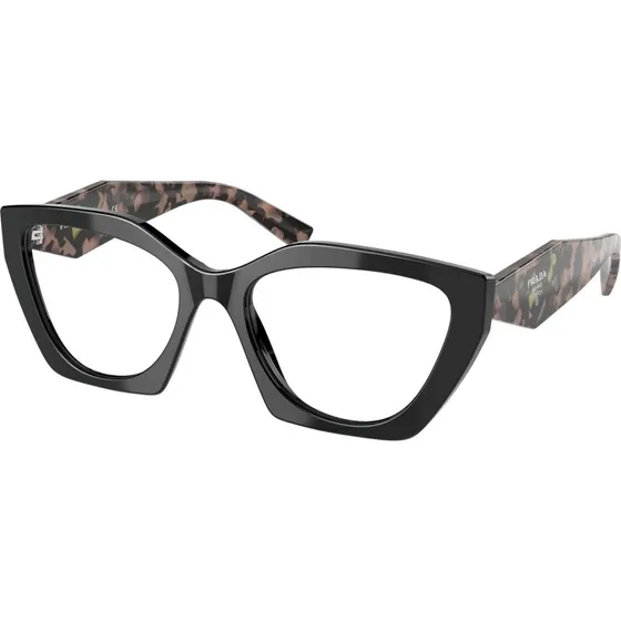 Prada PR 09YV 21B1O1 Lunettes de Vue Géométriques Noir