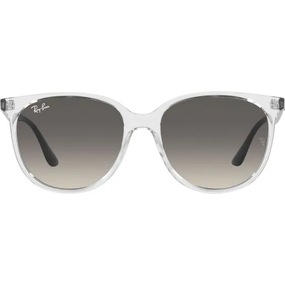 Ray-Ban RB 4378 Lunettes de Soleil Carrées Transparentes et Gris