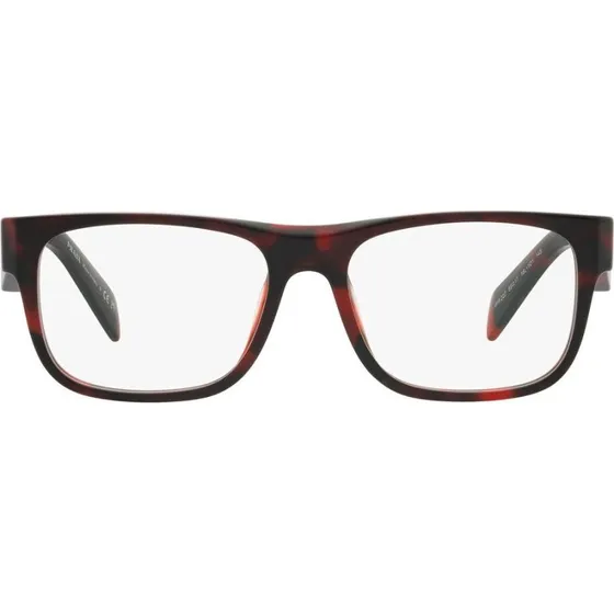 Prada PR 22ZV - Lunettes de vue homme géométriques Havane