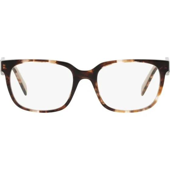 Prada PR 17ZV Lunettes de Vue Carrées Havane pour Femme