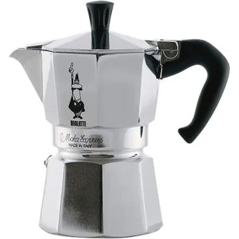 Bialetti Moka Express Cafetière 3 Tasses - Argent