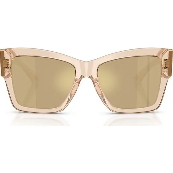 Dolce & Gabbana DG 4493 Lunettes de Soleil Papillon Marron Doré