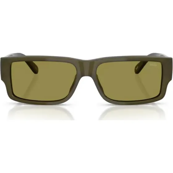Diesel DL 2003 Lunettes de Soleil Homme Vert Rectangulaire