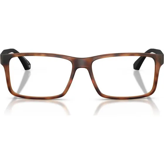 Emporio Armani EA 3038 Lunettes de Vue Homme Havane Rectangulaires