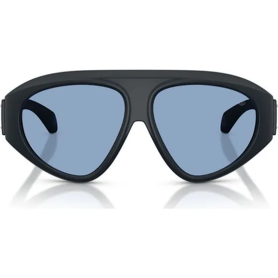 Moncler Zyra ME8014U Lunettes de Soleil Géométriques Bleues Unisexe