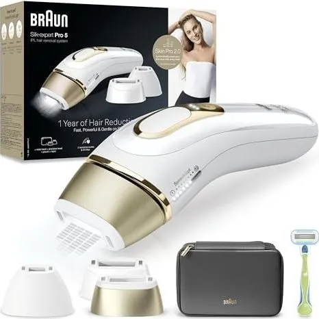 Braun PL5154 pilateur Lumire Pulse Blanc/Or