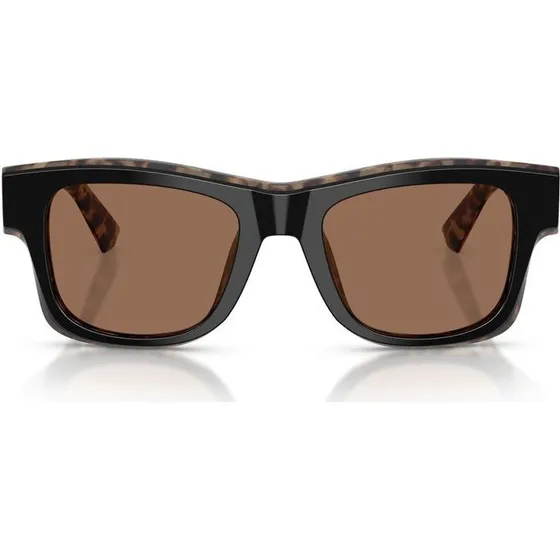 Dolce & Gabbana DG 4515 Lunettes de Soleil Homme Carrées Noires Marron