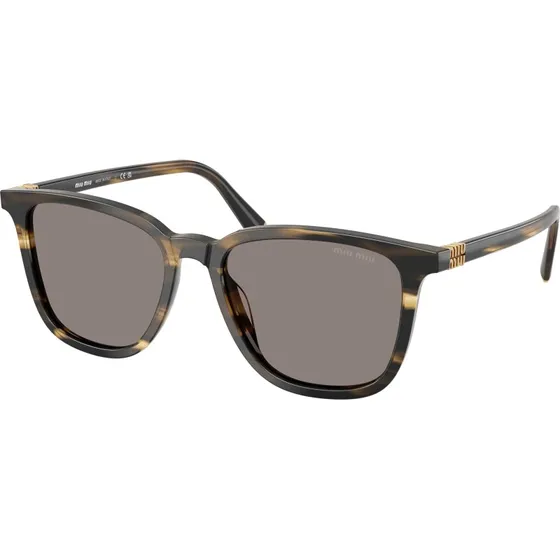 Miu Miu Lunettes de Soleil Carrées Vert et Gris MU B03S