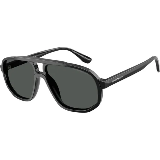 Emporio Armani EA4263U Lunettes de Soleil Pilote Noir et Gris