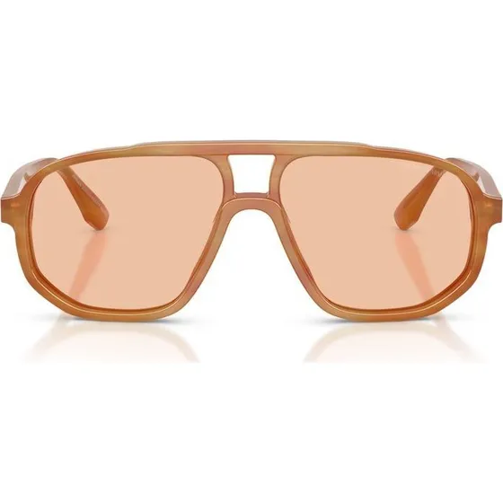 Emporio Armani EA 4263U Lunettes de Soleil Pilote Marron Homme