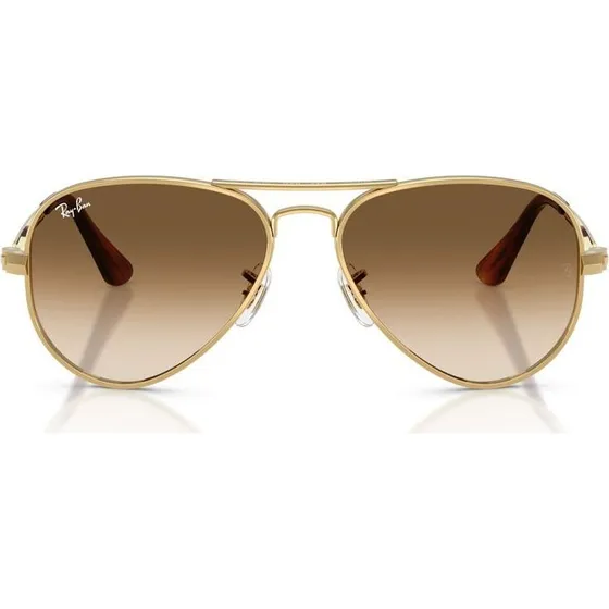 Ray-Ban RB 3925 Aviator Max Lunettes de Soleil Pilote Or et Marron