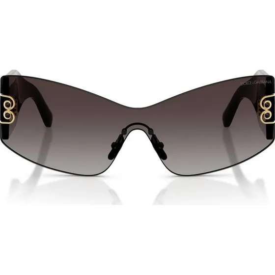 Dolce & Gabbana DG 4526B Lunettes de Soleil Cat Eye Noir et Gris