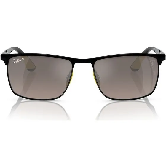 Ray-Ban RB 3726M Lunettes de Soleil Polarisées Géométriques Noires