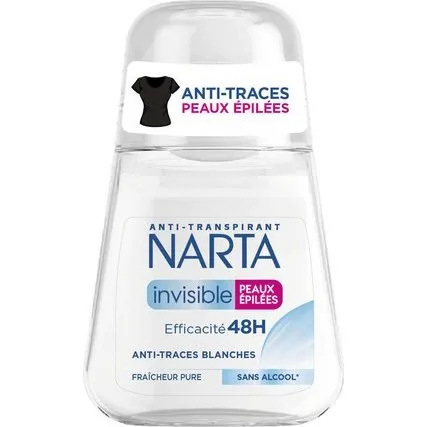 Narta Dodorant Invisible 48H Peaux piles 50ml