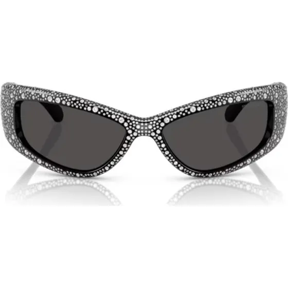 Swarovski Lunettes de Soleil SK6027 Carrées Noires et Grises