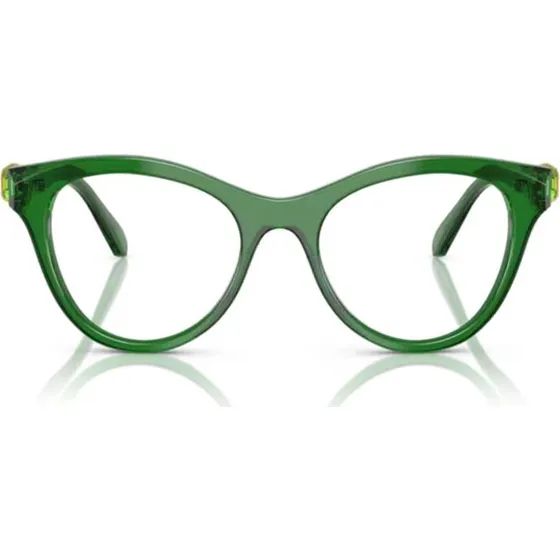 Swarovski SK2036 Lunettes de Vue Rondes Vertes pour Femme