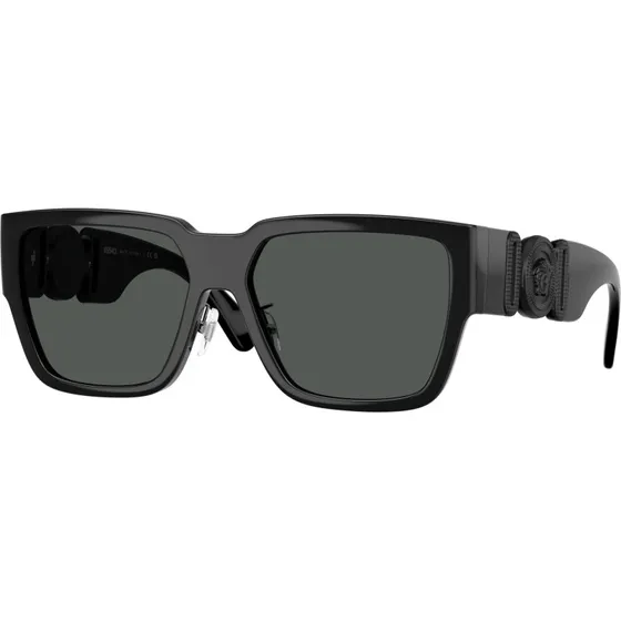 Versace Homme VE4483D Lunettes de Soleil Carrées Noires et Grises