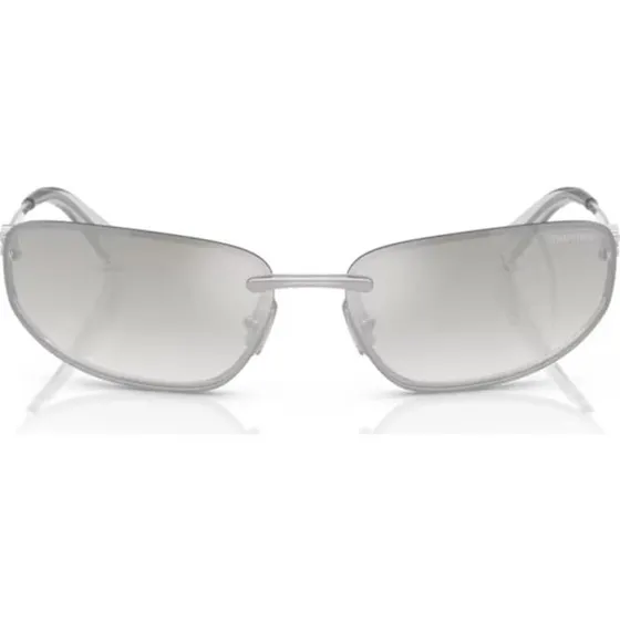 Miu Miu 0MU A50S Lunettes de Soleil Géométriques Argentées