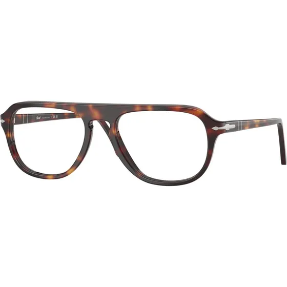 Persol PO 3368V Lunettes de Vue Pilote Unisexe Havane