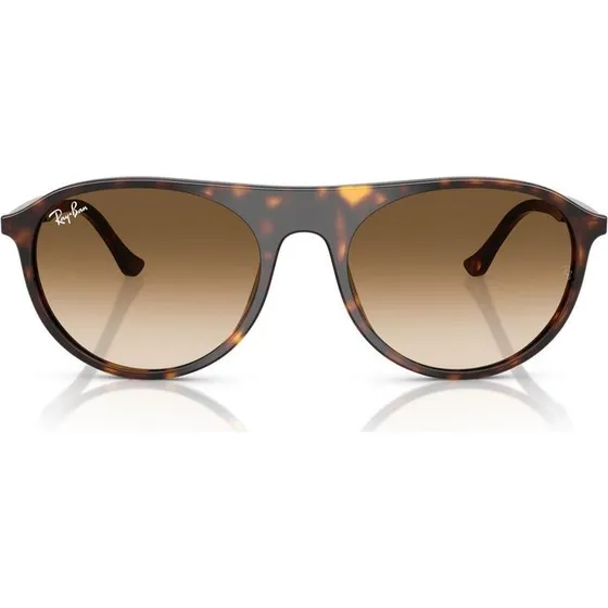 Ray-Ban RB 2215 Lunettes de Soleil Carrées Unisexe Marron Jaune 56mm