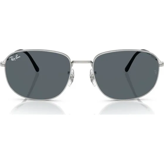 Ray-Ban RB 3754 Lunettes de Soleil Unisexe Argent et Bleu