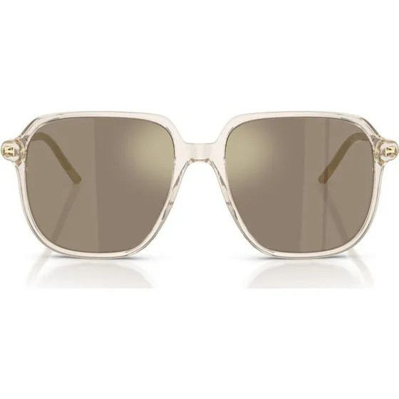 Moncler Lunettes de Soleil Cylin ME6010 Carrées Blanc et Marron