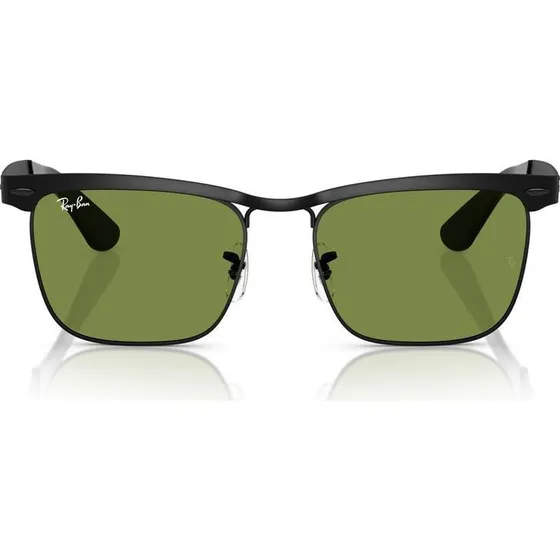 Ray-Ban RB 3875 Lunettes de Soleil Unisexe Noir Vert 53mm