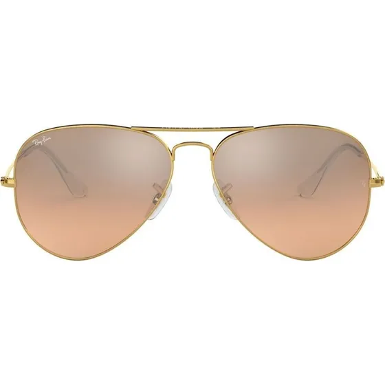 Ray-Ban Aviator RB 3025 Lunettes de Soleil Or Rose et Verres Roses
