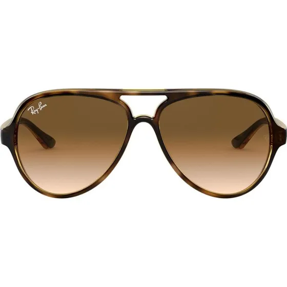 Ray-Ban Cats 5000 RB4125 Lunettes de Soleil Pilote Havane Marron
