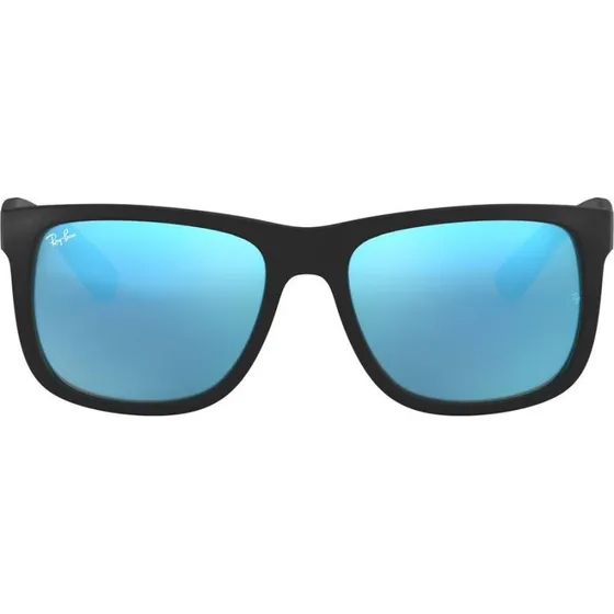 Ray-Ban Justin RB4165 Lunettes de Soleil Carrées Noir et Bleu 51mm