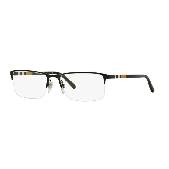 Burberry BE 1282 Lunettes de Vue Homme Géométriques Noires