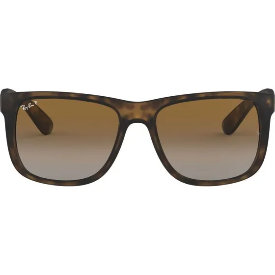 Ray-Ban Justin RB4165 Lunettes de Soleil Polarisées Carrées Havane