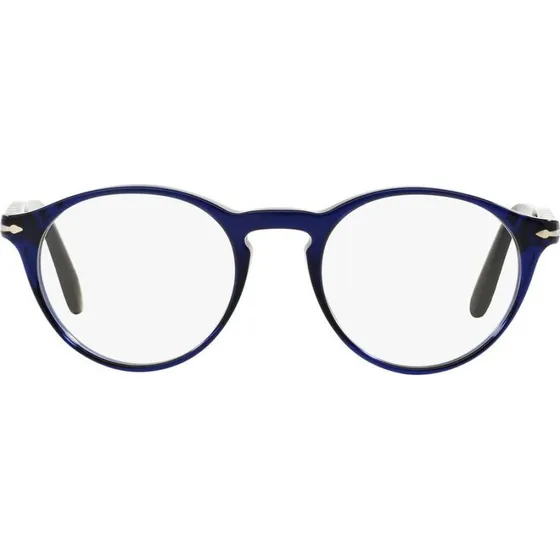 Persol PO 3092V Lunettes de Vue Rondes Bleues en Acétate