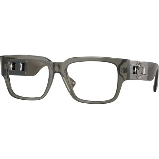Versace Homme VE3350 5436 Lunettes Optiques Carrées en Acétate Gris