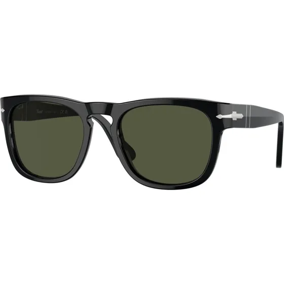 Persol Lunettes de Soleil Elio PO3333S Acétate Noir et Vert