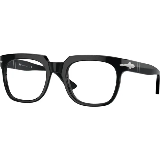 Persol PO3325V 95 Montures Optiques Acétate Noir Transparent
