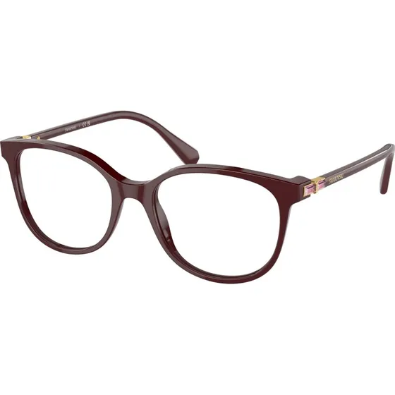 Swarovski SK2002 1008 Montures Optiques Carrées en Acétate Rouge