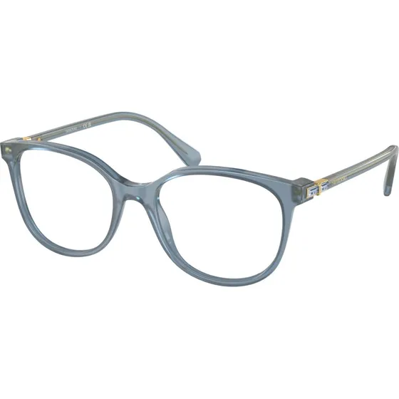 Swarovski SK2002 1035 Lunettes Optiques Carrées en Acétate Bleu