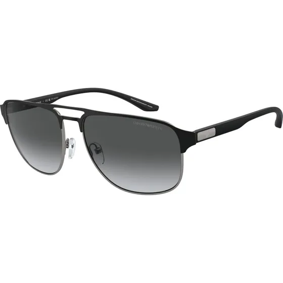 Emporio Armani EA2144 Lunettes de Soleil Pilote Polarisées Homme - Gris